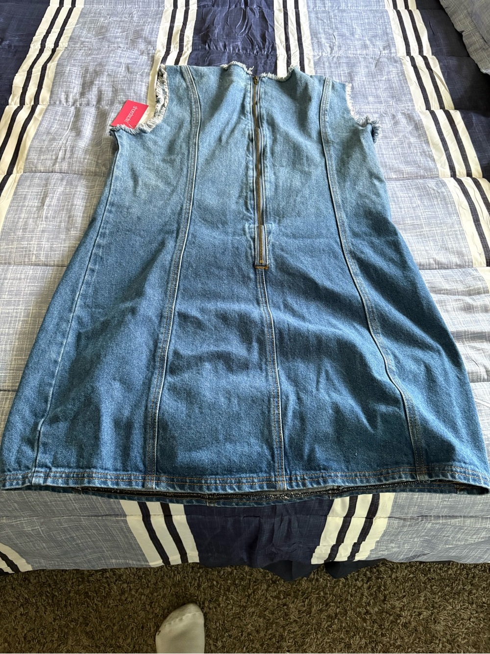 Shoe Dazzle Blue Denim Mini Dress